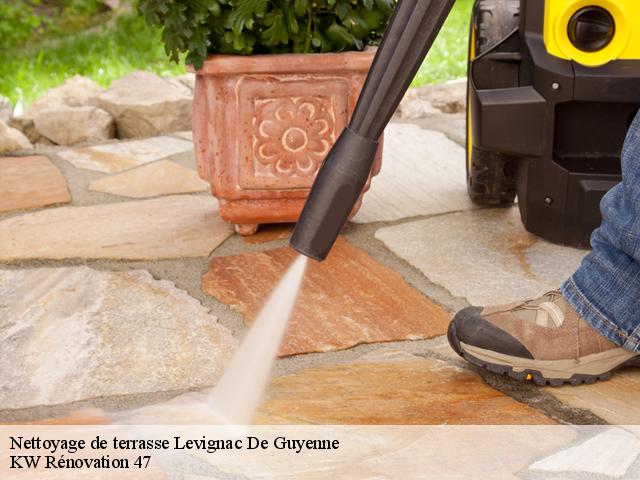 Nettoyage de terrasse  levignac-de-guyenne-47120 KW Rénovation 47