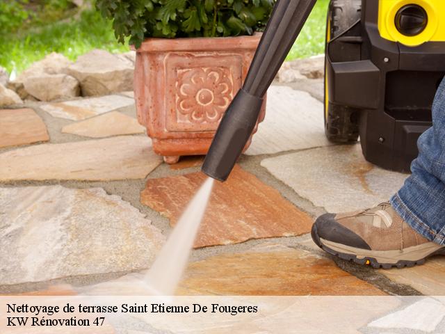 Nettoyage de terrasse  saint-etienne-de-fougeres-47380 KW Rénovation 47
