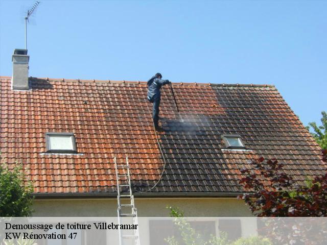 Demoussage de toiture  villebramar-47380 KW Rénovation 47