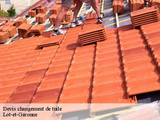 Devis changement de tuile Lot-et-Garonne