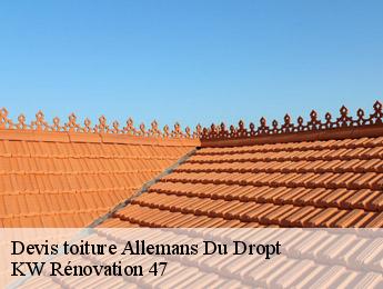 Devis toiture  allemans-du-dropt-47800 KW Rénovation 47