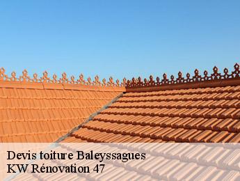 Devis toiture  baleyssagues-47120 KW Rénovation 47