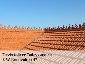 Devis toiture baleyssagues-47120 KW Rénovation 47