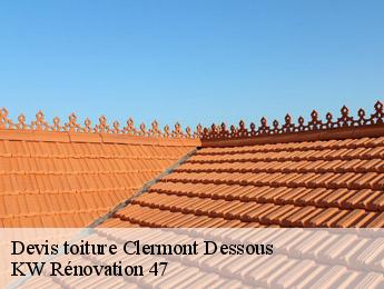 Devis toiture clermont-dessous-47130 KW Rénovation 47