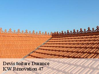 Devis toiture  durance-47420 KW Rénovation 47