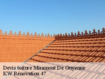 Devis toiture  miramont-de-guyenne-47800 KW Rénovation 47