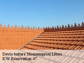 Devis toiture  monsempron-libos-47500 KW Rénovation 47