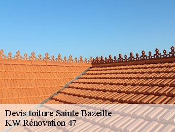 Devis toiture  sainte-bazeille-47200 KW Rénovation 47
