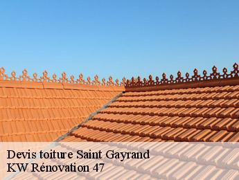Devis toiture  saint-gayrand-47400 KW Rénovation 47