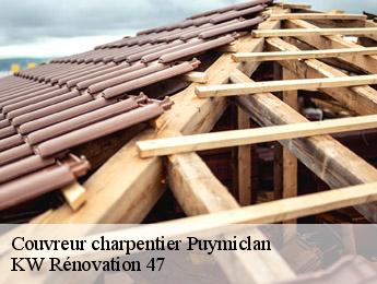 Couvreur charpentier  puymiclan-47350 KW Rénovation 47