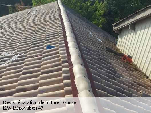 Devis réparation de toiture  dausse-47140 KW Rénovation 47
