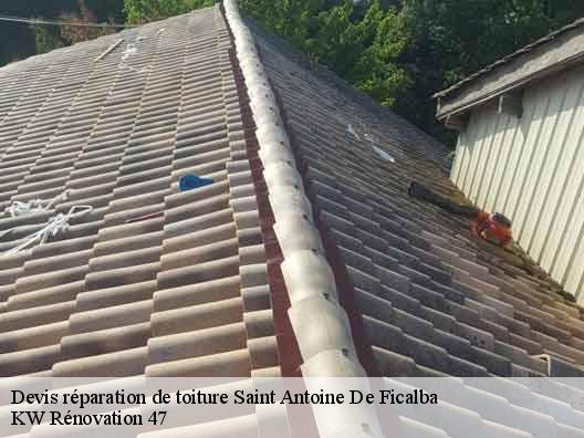 Devis réparation de toiture  saint-antoine-de-ficalba-47340 KW Rénovation 47