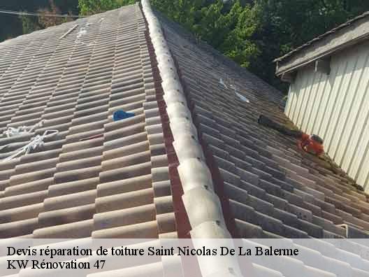 Devis réparation de toiture  saint-nicolas-de-la-balerme-47220 KW Rénovation 47