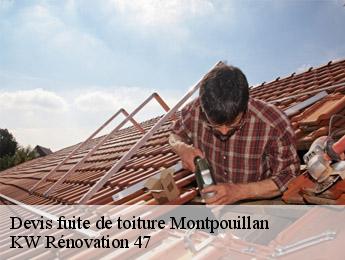 Devis fuite de toiture  montpouillan-47200 KW Rénovation 47