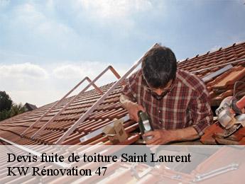Devis fuite de toiture saint-laurent-47130 KW Rénovation 47
