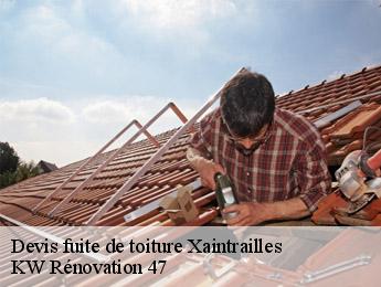 Devis fuite de toiture xaintrailles-47230 KW Rénovation 47